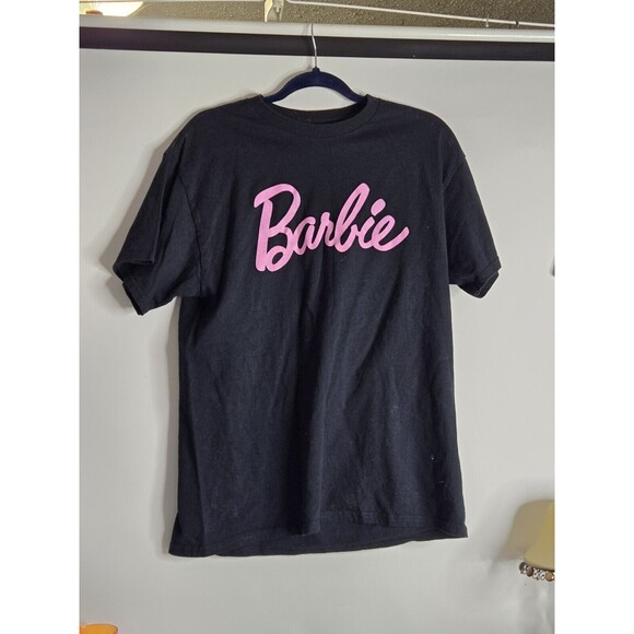 Barbie T-Shirt Women SZ Large Black Pink 100 % Cotton Mattel Brand - Picture 4 of 4